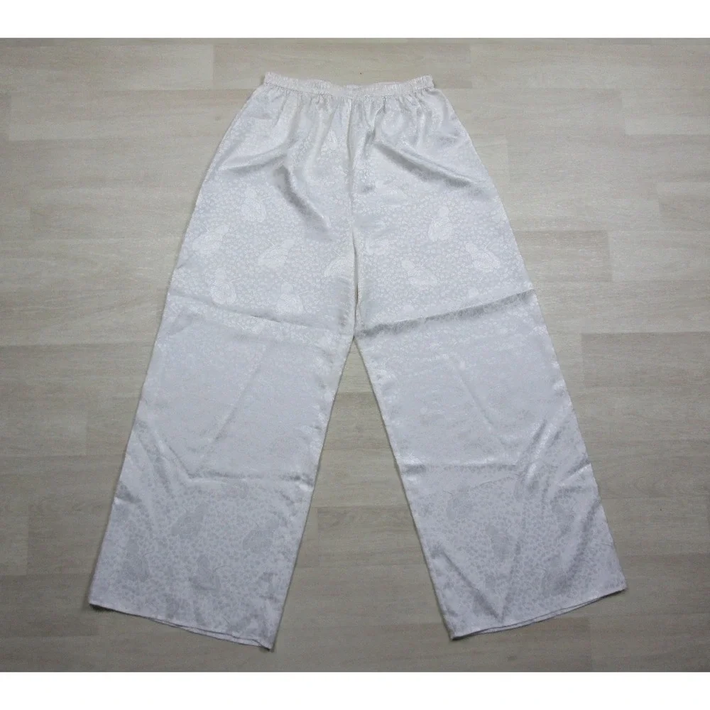 Vintage 80s Victoria's Secret Gold Label Pajama Set Size (M)‎ Wide Leg Bridal